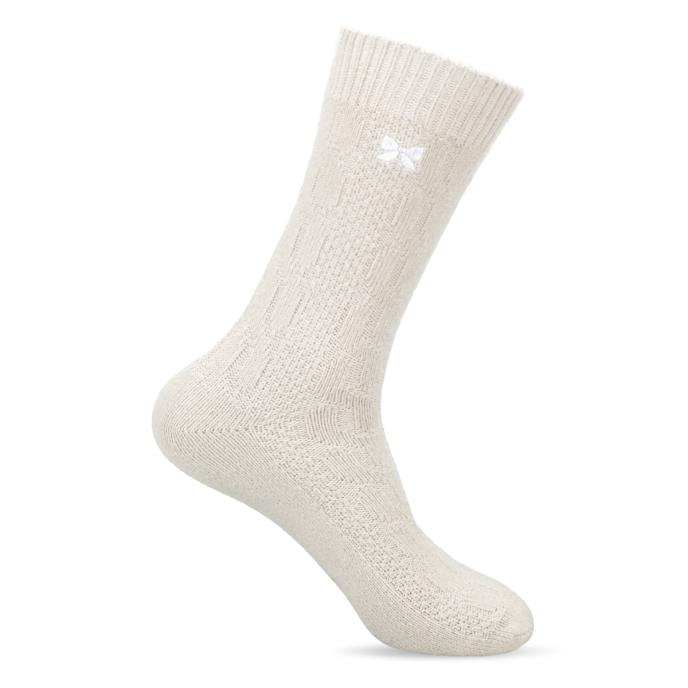 totes toasties® Ladies Supersoft Ankle Socks With Embroidery Burgundy / Cream / Grey Extra Image 4